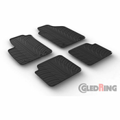 Rubber Car Mats Fiat 500 2007-2024