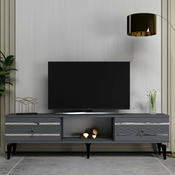 HANAH HOME TV polica Pelin Anthracite Silver