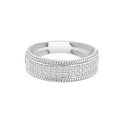 Diamant Exquis Prstan Ring aus 375 Weißgold mit Diamant srebrna