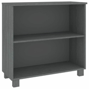 Komoda HAMAR tamnosiva 85 x 35 x 80 cm od masivne borovine
