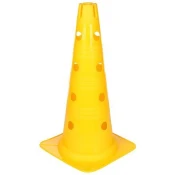 Vario stožec z luknjami rumene barve 46 cm pakiranje 1 kos