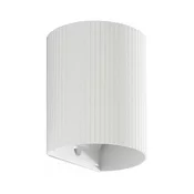 FARO 40526 - Zidna lampa SOLE 1xGU10/8W/230V, bela, rebrasta, okrugla