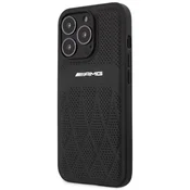 MERCEDES Etui AMG Leather Curved Lines za iPhone 13 Pro/iPhone 13 - črno