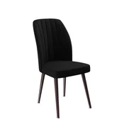 Hanah Home set trpezarijskih stolica Platinum 4 kom, crna tkanina Jerry, braon metalne noge