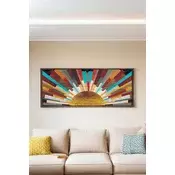 Wallity Dekorativna uramljena slika, 50x120cm, Šarena