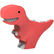 Set za igru Raya Toys - Građevinski magnetski dinosaur, crveni