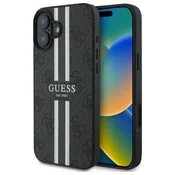 Guess GUESS ETUI HARDCASE 4G S TISKANIMI ČRTAMI ZA MAGSAFE ZA IPHONE 16 6.1