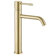 Rea Lungo Diamond Brush Gold Visoka armatura za umivalnik
