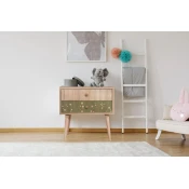 Hanah Home Nocni ormaric City Two Dinosaur, 60x61x40 cm, Zeleni