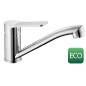 SINTRA ECO 6 l/min, armatura za umivalnik z vrtljivim izlivom, krom - Krom - Aqualine - SINTRA - 48 - Medeninasti - Vzvod - Lepilo - Drugo - Krožni - 114 - 179 - 14
