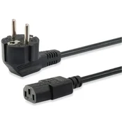 EQUIP 112121 Hochwertiges Netzkabel, C13 auf Schuko, 3m