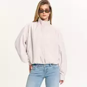 Cropp - Glatka bomber jakna - Krem