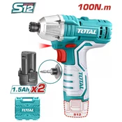 TOTAL Udarni odvijac, 12V, 100NM
