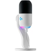 LOGITECH G Yeti GX RGB Gaming Microphone - LIGHTSYNC - OFF WHITE - USB