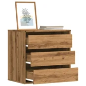 shumee vidaXL Predalnik, Artisan hrast, 60x41x58 cm, Material na osnovi lesa