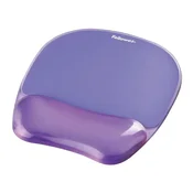 Fellowes Fellowes CRYSTAL gel podloga za miško z oporo za zapestje, vijolična