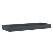 vidaXL Umivalnik 120x46x11 cm liti mineral/ liti marmor antracit