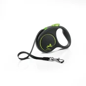 Flex Flexi Leash Black Design S pas 5m črno-zelen