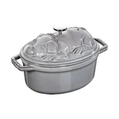 Cocotte cochon cooking pot, cast iron, 17cm/1L, Graphite Grey - Stau