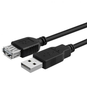 USB podaljšek 1,8m črn