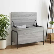 vidaXL Shranjevalna škatla Siva Sonoma 80 x 40 x 49,5 cm