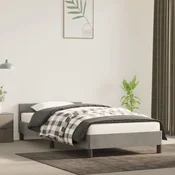 shumee vidaXL Posteljni okvir brez vzmetnice svetlo siv 80x200 cm žamet