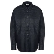 Zadig & Voltaire Bluza Zadig & Voltaire TAMARA CUIR FROISSE Bluse , Črna črna