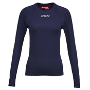 CCM LS Training Tee Navy Senior XL