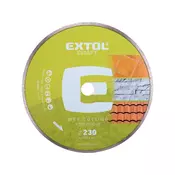 Extol Craft Diamantna rezalna plošča poln krog - mokro rezanje, O 230x22,2x2,8mm