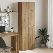 Vidaxl Visoka omara artisan hrast 60x32x190 cm inženirski les