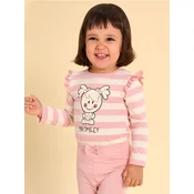 Sinsay - Bodi s volanima Mini Smiley - krem
