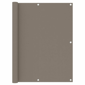 Greatstore Balkonsko platno taupe 120x300 cm oksford blago