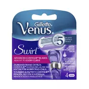 Gillette Venus Swirl, zamjenske britvice za ženski brijae, 4 komada