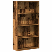 Regal za knjige boja staro drvo 80x30x152 cm konstruirano drvo