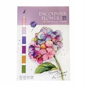 Nabor za barvanje s akvareli - Encounter Flowers