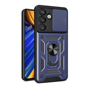 slomart Ohišje Hybrid Armor Camshield z oporo in zaščito kamere za Samsung Galaxy S25 Edge - modro