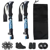 MG Nordic Walking trekking štapovi 34 -127 cm, plavi