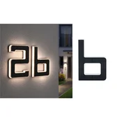 Paulmann LED sončna črka b - Sodobni - črna, bela - Plastika