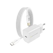 OEM Mayaxess, Omrežni polnilnik za Xiaomi 15 20W + 1m USB-C kabel, Bela, (5000275925)