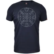 Muška majica kratkih rukava Krst ornament, Teget