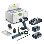 FESTOOL Akumulatorski udarni vrtalnik QUADRIVE TDC 18/4 5,0/4,0 I-Set