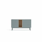 Modra/siva nizka komoda 140x76 cm Corvo – Teulat