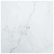 Vidaxl Mizna plošča črna 30x30 cm 6 mm kaljeno steklo z marmorjem