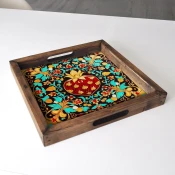 Aberto Design Poslužavnik REF052 35 x 35 x 4 cm, Šareni