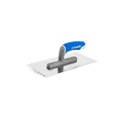 Kubala Lopatica Stainless steel trowel, 4 mm tooth, 130 x 270 mm, rubber handle