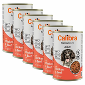 Calibra Dog Premium Adult with Chicken & Beef 6 x 1240 g