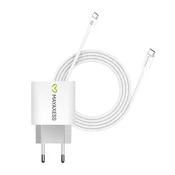 OEM Mayaxess, Omrežni polnilnik za Pixel 8 20W + 1m USB-C kabel, Bela, (5000275936)