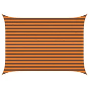 Vidaxl Sončno platno Oranžna in Rjava 3,5 x 2,5 m