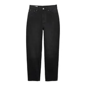 Pull&Bear Kavbojke črn denim