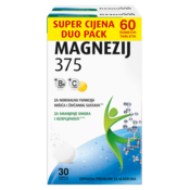 Dietpharm Magnezij 375 Šumece tablete A30 DUO PACK
